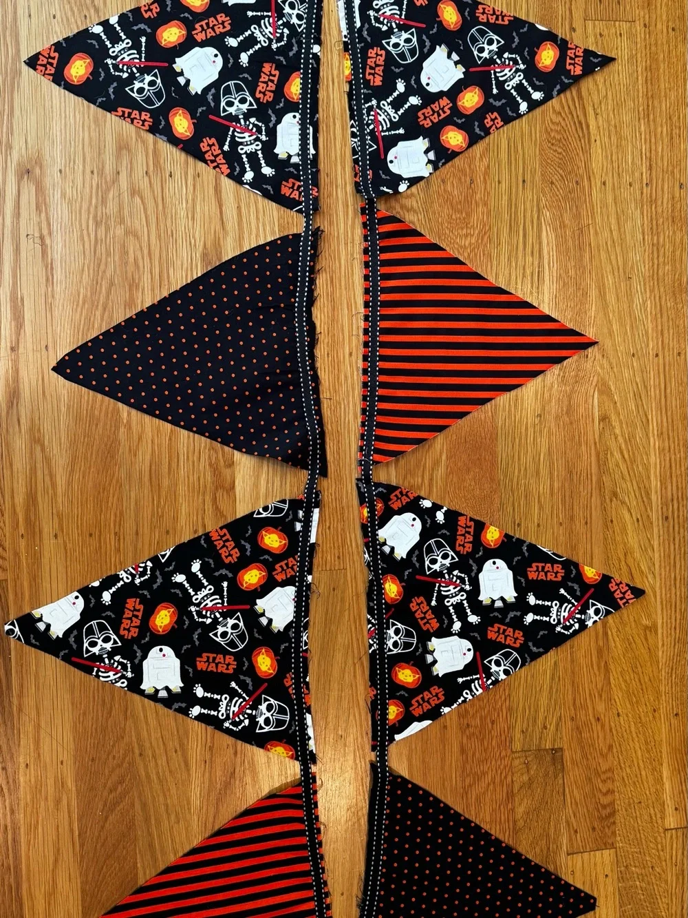 Halloween Star Wars Fabric Garland - Black & Orange - 11ft
